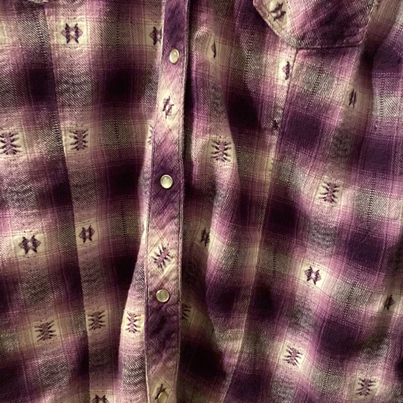 Bit & Bridle western snap button down shirt size medium - Picture 2 of 5